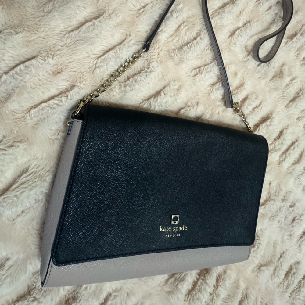 EUC Kate Spade New York Black and Pink-Beige Crossbody